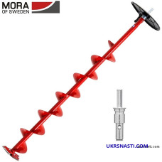 Шнек Mora Ice Easy Cordless для шуруповёрта с прямыми ножами и адаптером 18мм